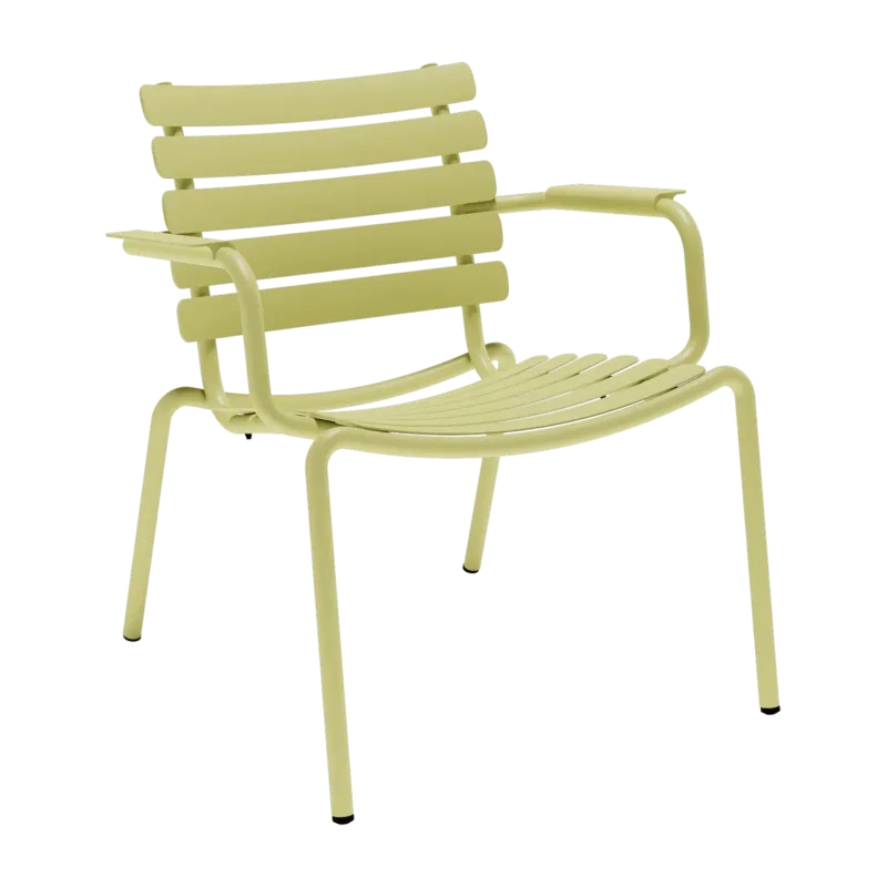 Chaise lounge d'extérieur en aluminium jaune citron 69x71x75cm Alua - Houe - The Cool Republic