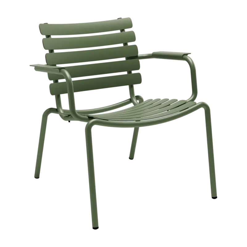 Chaise lounge d'extérieur en aluminium vert 69x71x75cm Alua - Houe - The Cool Republic