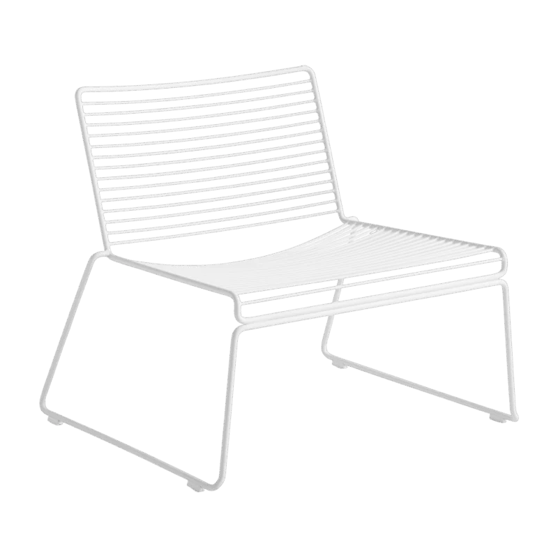 Chaise lounge en métal blanc Hee - HAY - The Cool Republic