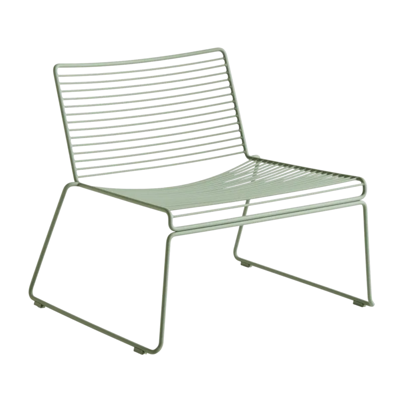 Chaise lounge en métal vert Hee - HAY - The Cool Republic