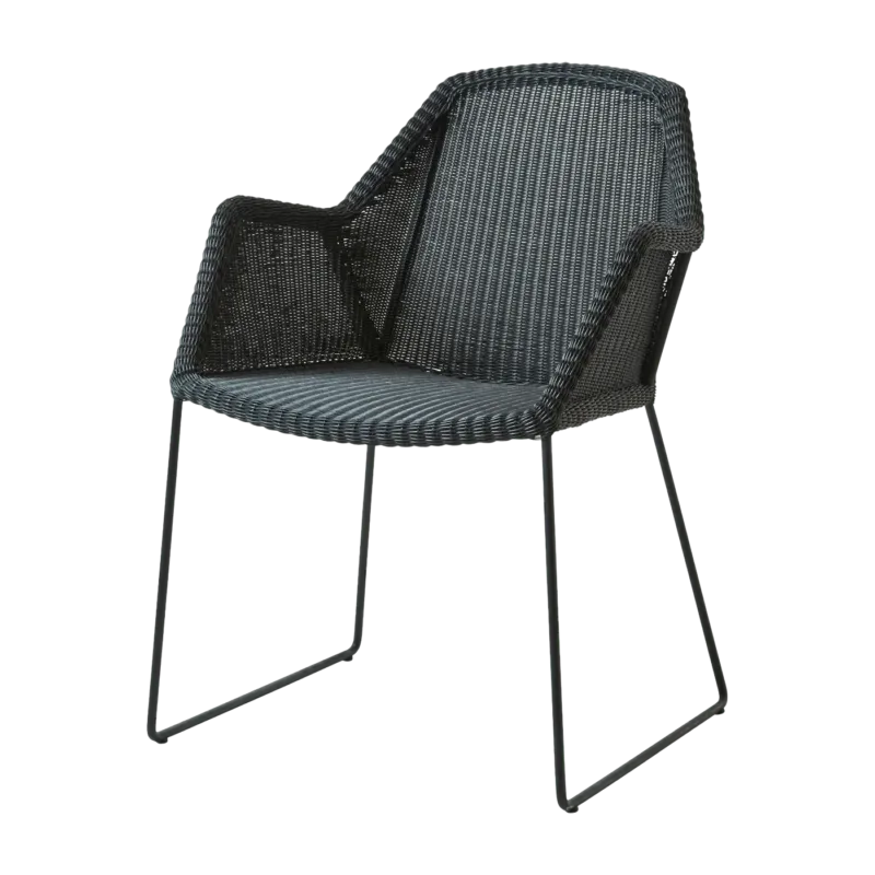 Chaise noire Breeze - Cane-Line - The Cool Republic
