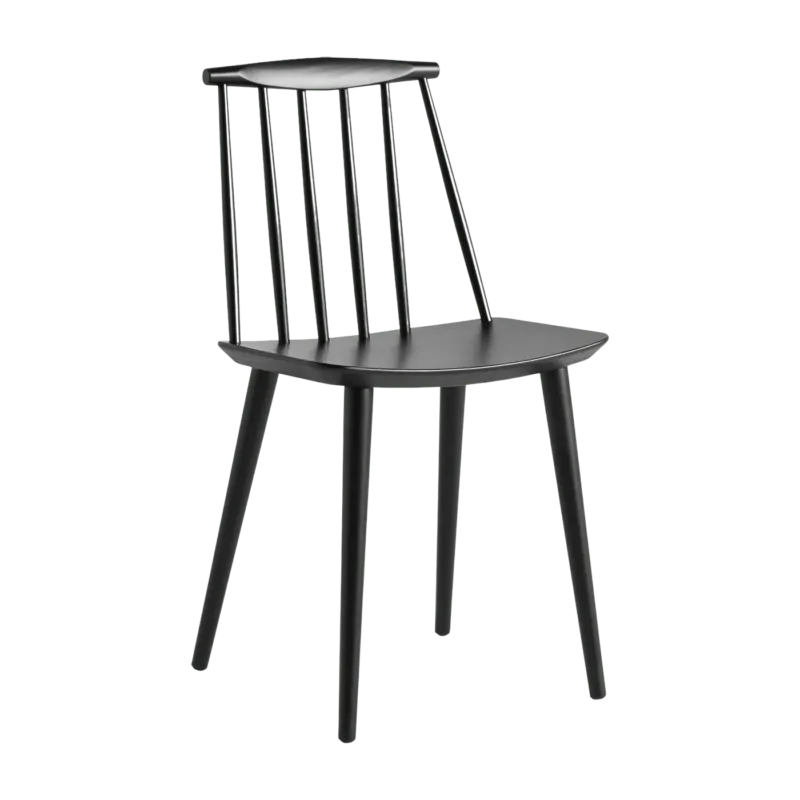 Chaise noire en bois de hêtre J77 - HAY - The Cool Republic