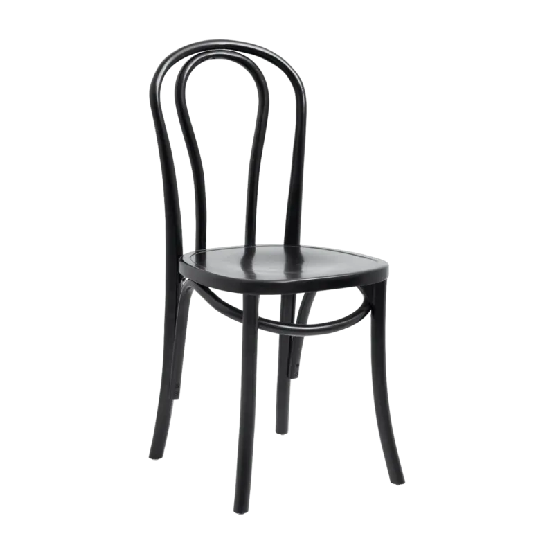 Chaise noire laquée Bistro - Nordal - The Cool Republic