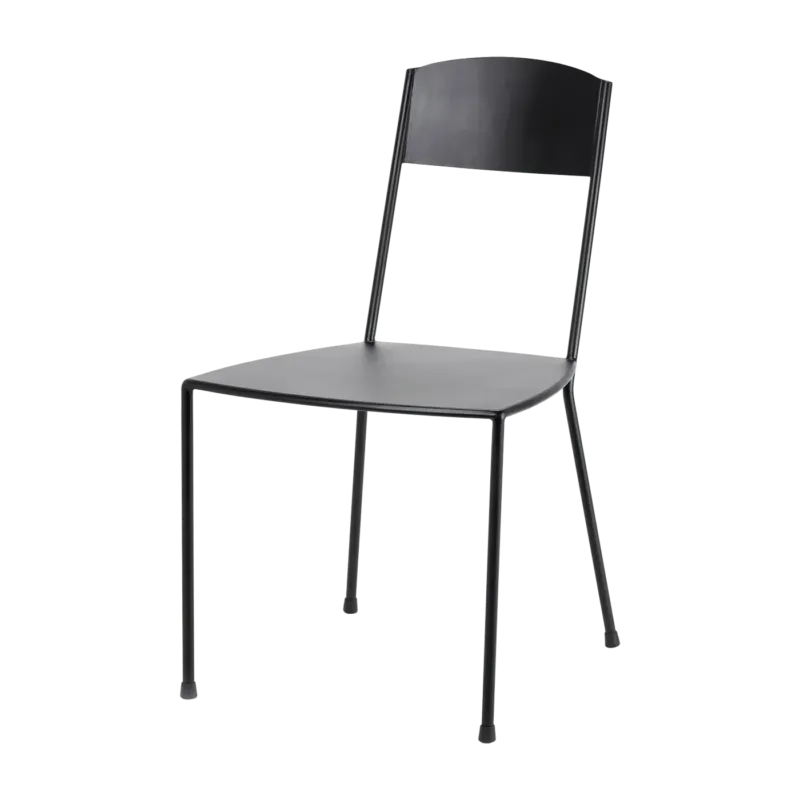 Chaise noire mate en métal 40 x 40 x 83 cm Adriana - Serax - The Cool Republic