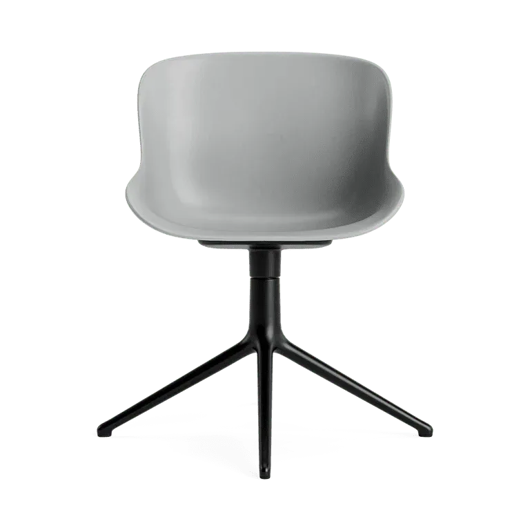 Chaise pivotante 4 pieds en aluminium noir et gris Hyg - Normann Copenhagen - The Cool Republic