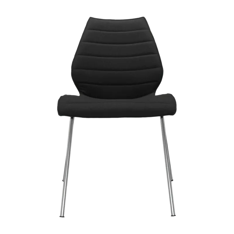 Chaise rembourrée noire Maui Soft - Kartell - The Cool Republic