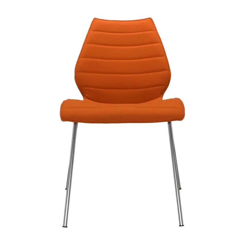 Chaise rembourrée orange Maui Soft - Kartell - The Cool Republic