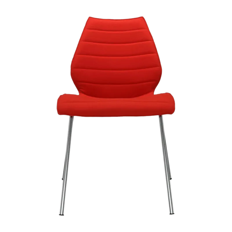 Chaise rembourrée rouge Maui Soft - Kartell - The Cool Republic
