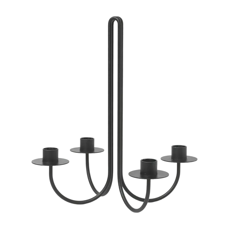 Chandelier en acier noir Sway - Ferm Living - The Cool Republic
