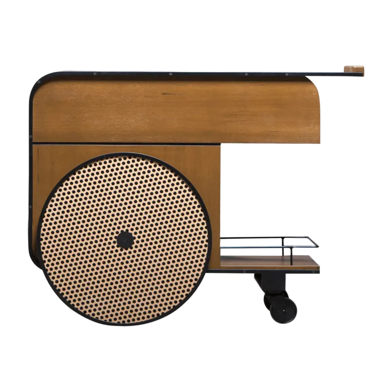 Chariot de bar en bois Trink - Kann Design - The Cool Republic