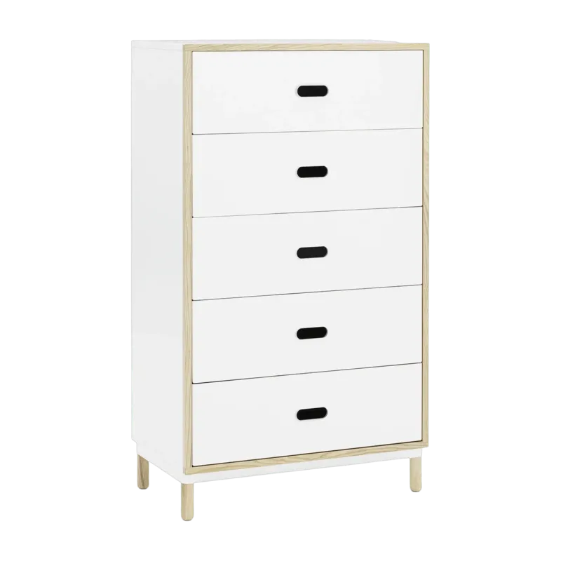Chiffonnier à 5 tiroirs blanc Sideboard blanc - Normann Copenhagen - The Cool Republic