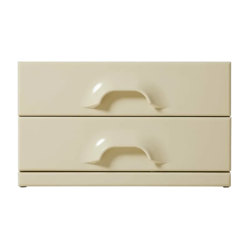 Commode 2 tiroirs crème - HKLIVING - The Cool Republic