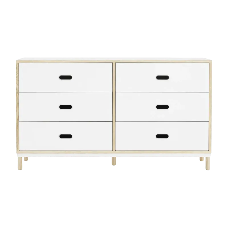 Commode à 6 tiroirs blanc Sideboard blanc - Normann Copenhagen - The Cool Republic