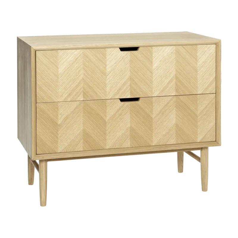 Commode avec tiroirs en chêne naturel - Hübsch - The Cool Republic