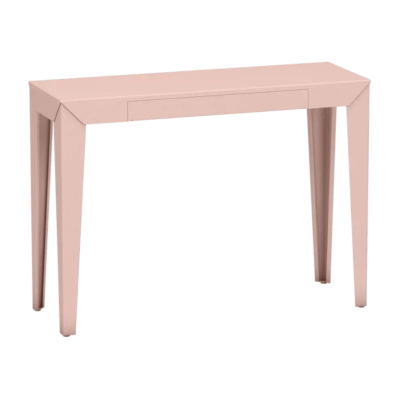 Console à tiroir baby pink finition mate 120 cm Zef - Matière Grise - The Cool Republic