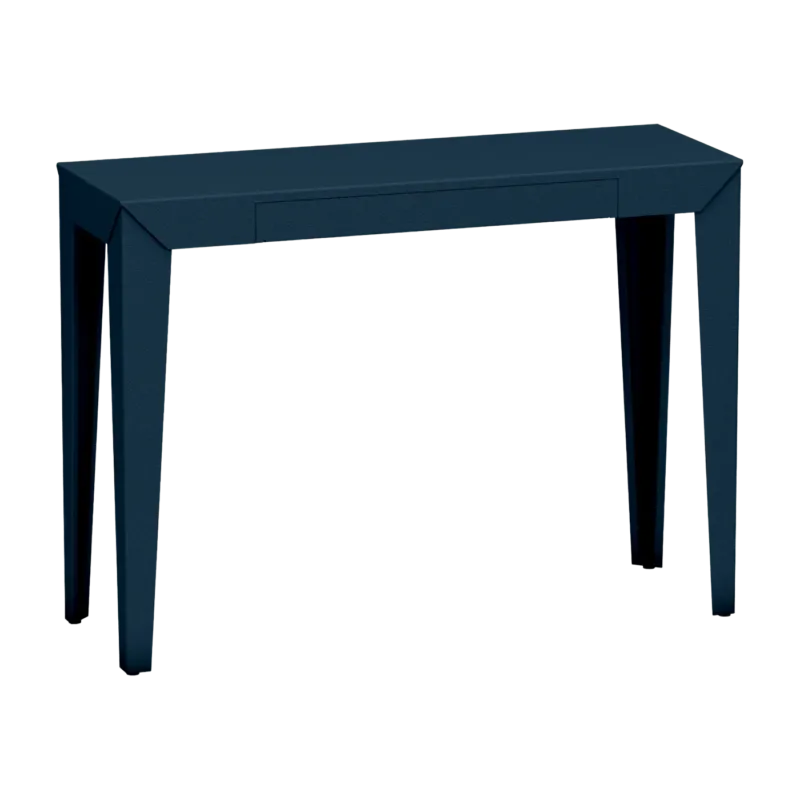 Console à tiroir denim finition mate 120 cm Zef - Matière Grise - The Cool Republic