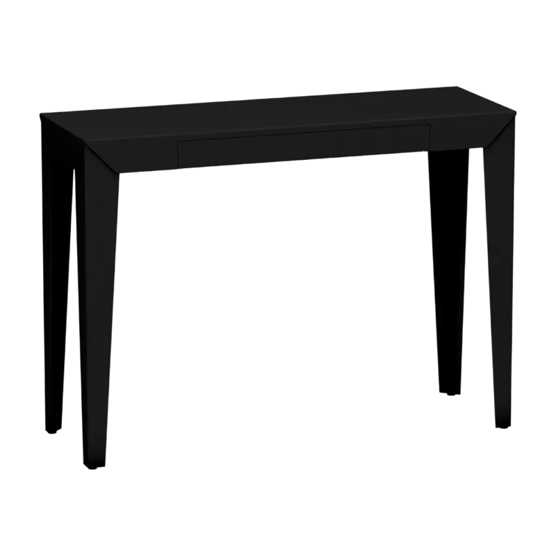 Console à tiroir noir mat finition mate 120 cm Zef - Matière Grise - The Cool Republic