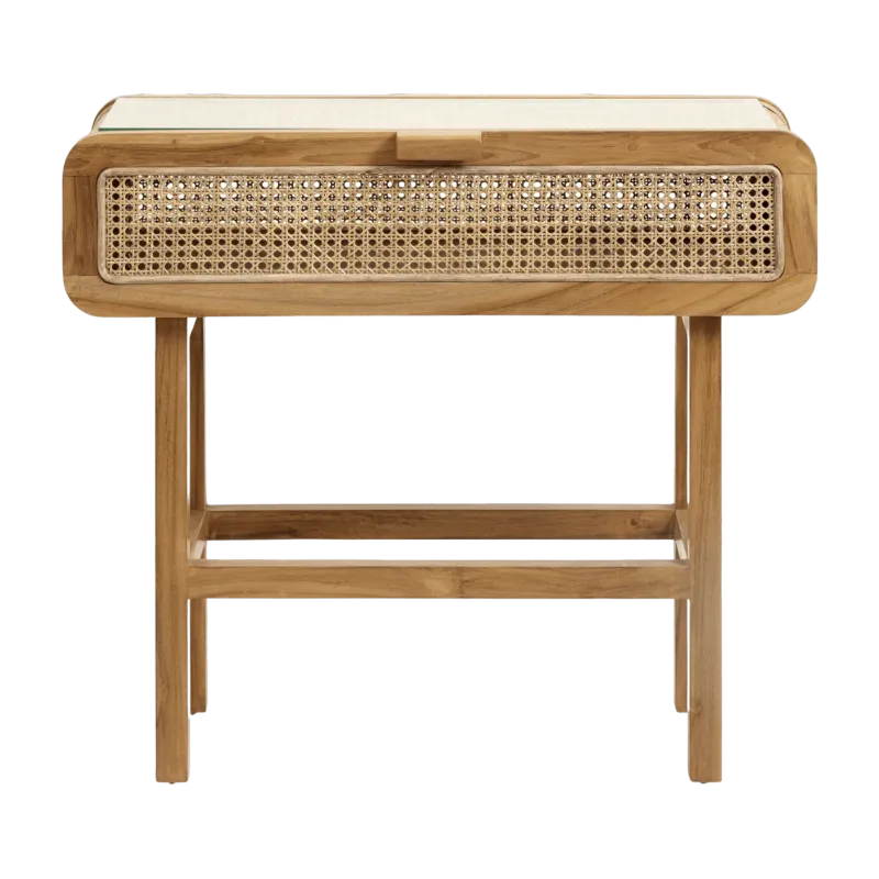 Console en teck et cannage - Nordal - The Cool Republic