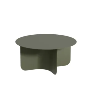 Table basse ronde en acier vert 65x30cm Miro - Metallbude