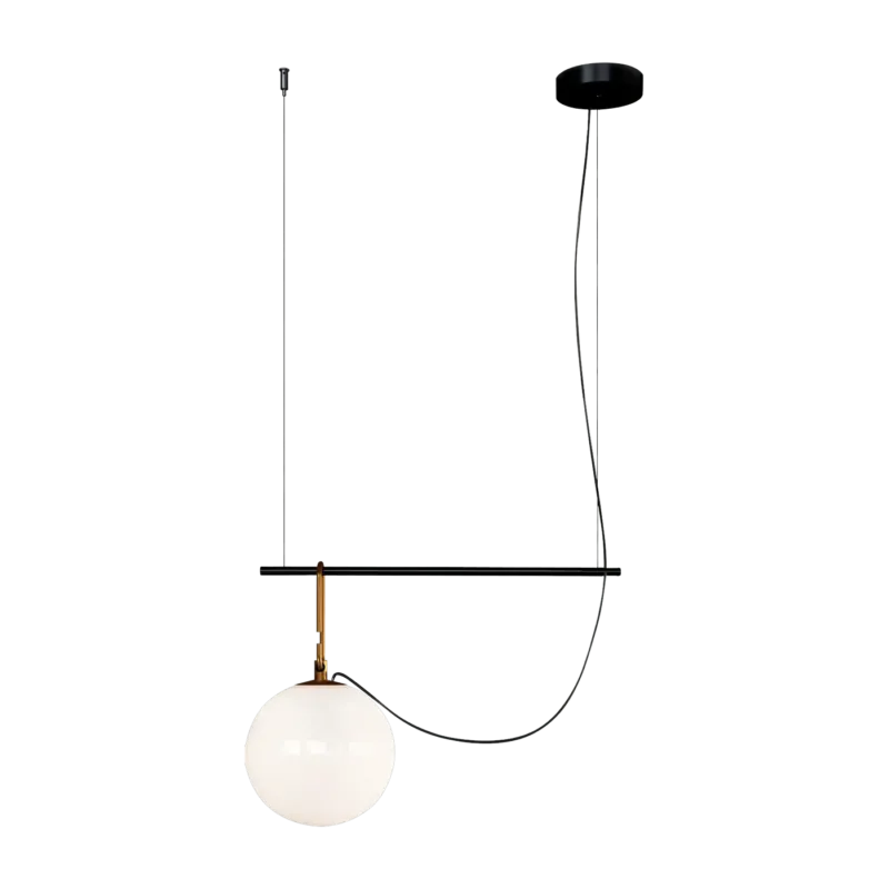 Courte suspension 22 cm noire Neri&Hu - Artemide - The Cool Republic
