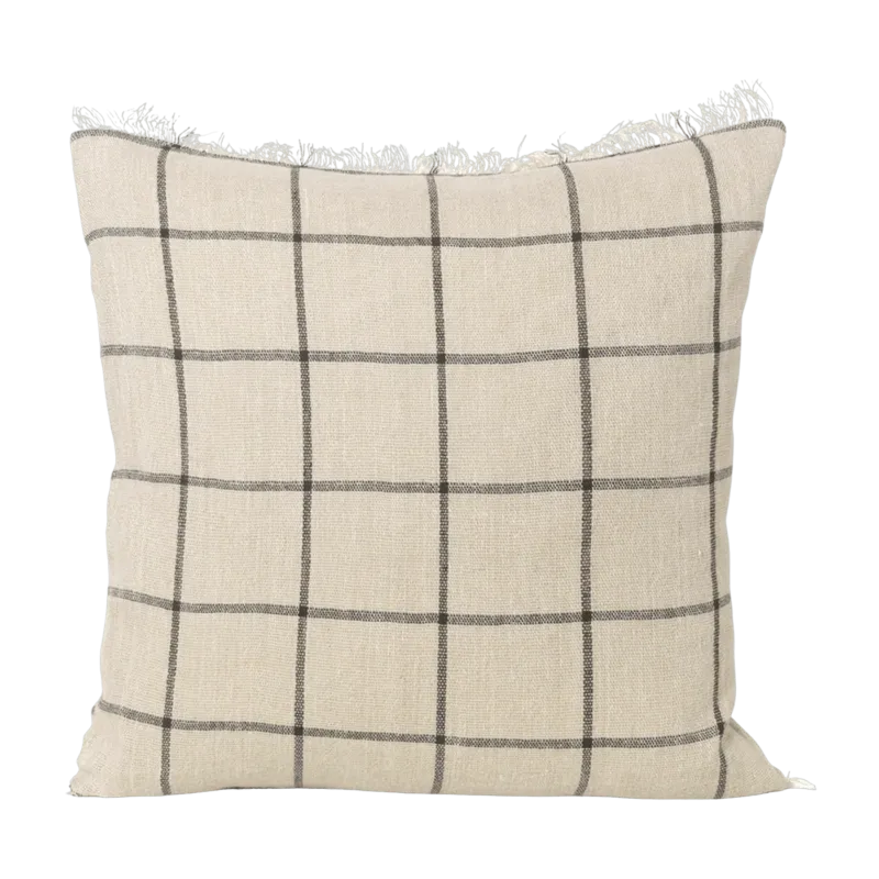 Coussin avec motif à carreaux Calm - Ferm Living - The Cool Republic
