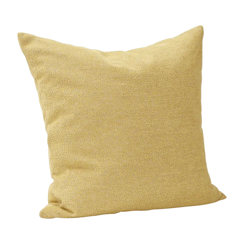 Coussin avec rembourrage 60 x 60 cm jaune - Hübsch - The Cool Republic