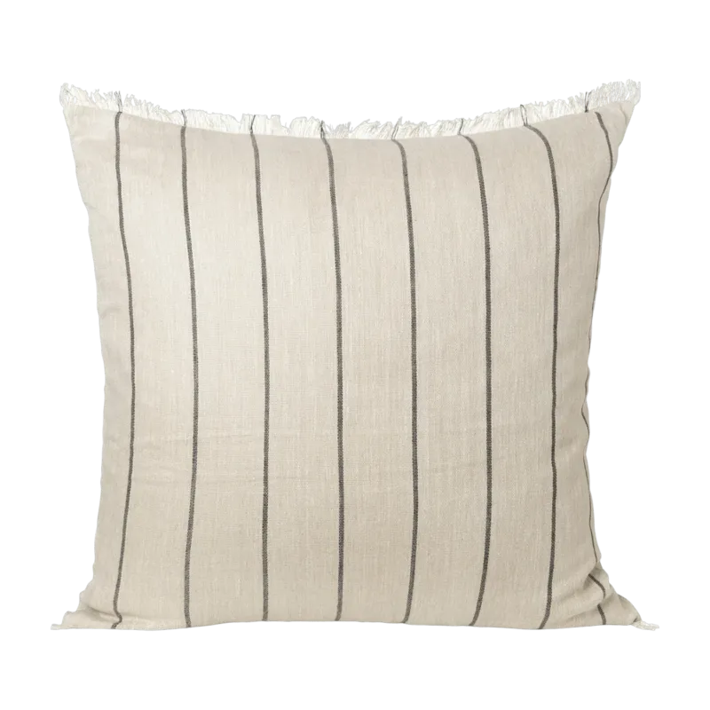 Coussin en lin et coton camel 80 x 80 cm Calm - Ferm Living - The Cool Republic