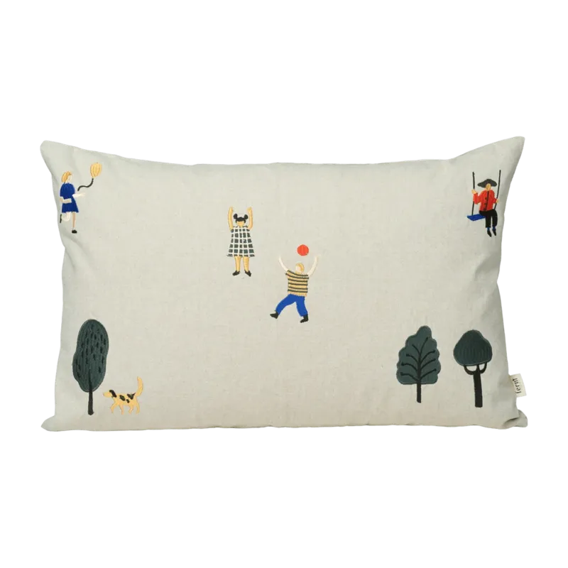 Coussin rectangulaire beige Park - Ferm Living - The Cool Republic