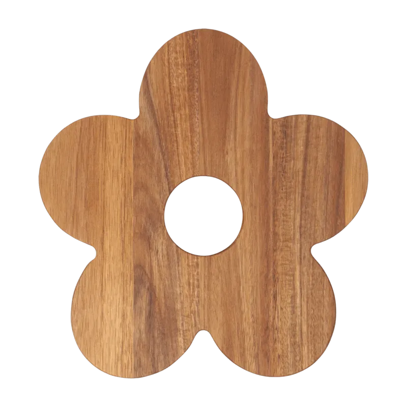 Dessous de plat en bois d'acacia 38 cm Daisy - DOIY - The Cool Republic