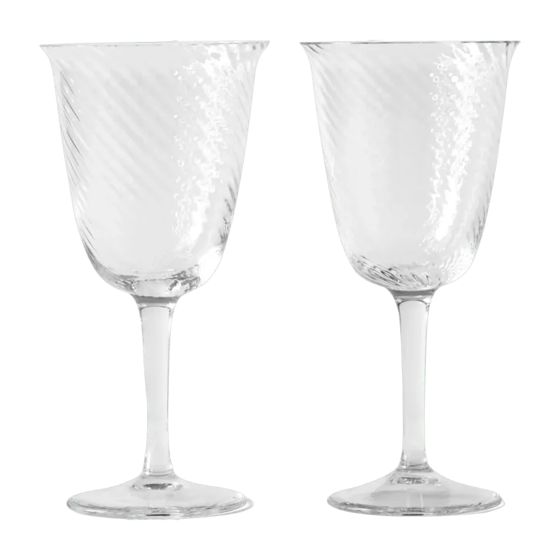 Deux grands verres à pied en verre soufflé Collect SC80 - &tradition - The Cool Republic