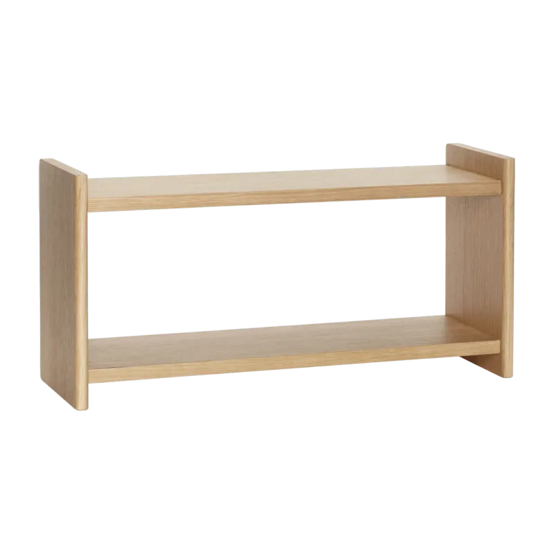 Double étagère 62cm en chêne - Hübsch - The Cool Republic