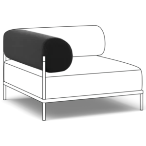 Noah Sofa - Polsterung Ecklehne Oben