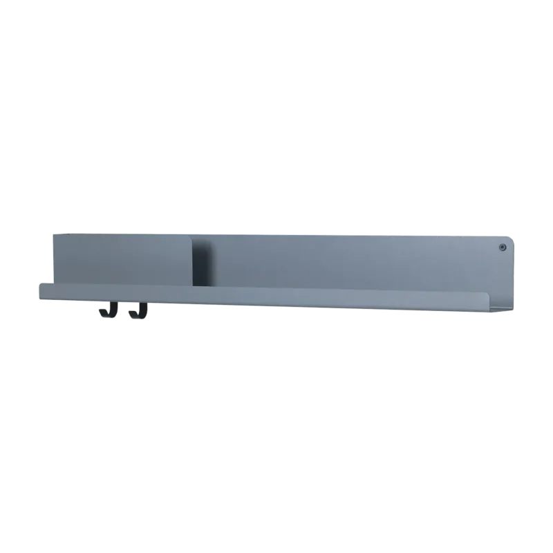 Étagère bleu gris en métal 96 cm Folded - Muuto - The Cool Republic