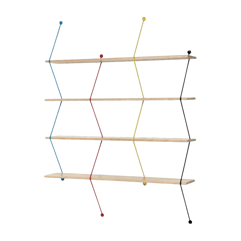 Etagère Climb en bouleau 120 cm Multicolore - La Chance - The Cool Republic