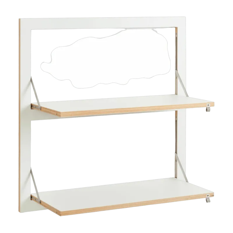 Étagère modulable blanche 80 x 80cm Fläpps - Ambivalenz - The Cool Republic