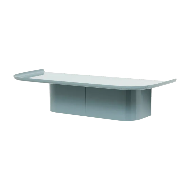 Étagère murale en aluminium bleu océan M Korpus - HAY - The Cool Republic