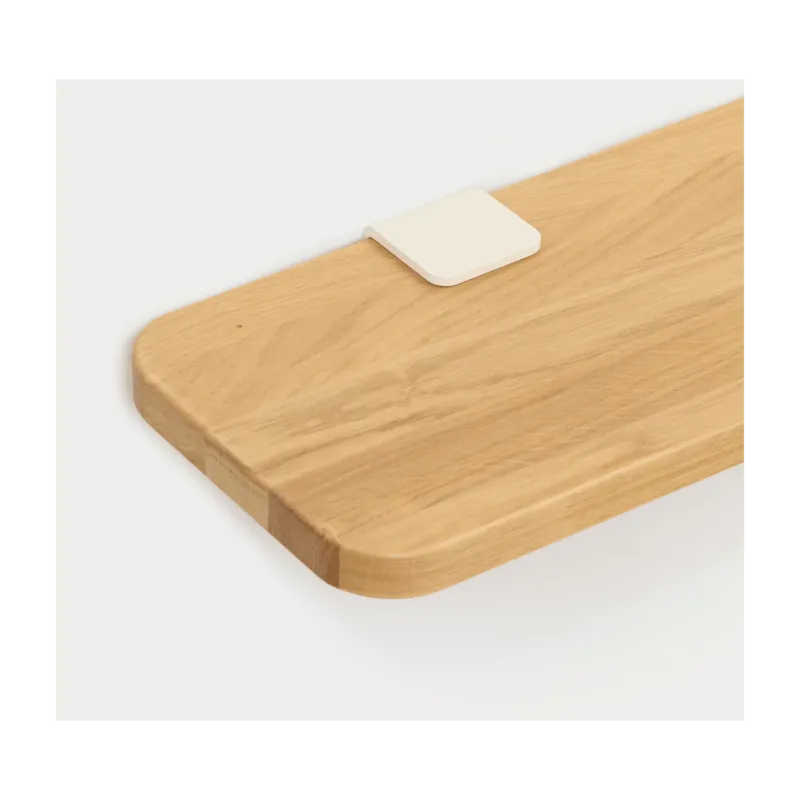Étagère murale en chêne avec deux accroches blanc crème 90cm Bracket - TIPTOE - The Cool Republic