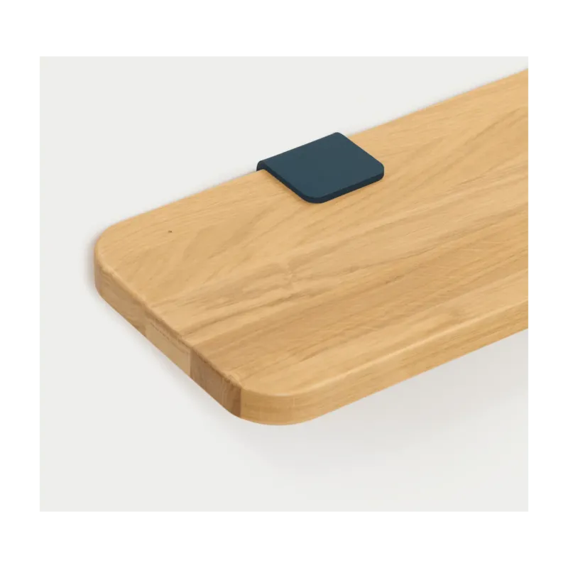 Étagère murale en chêne avec deux accroches bleu nuit 90cm Bracket - TIPTOE - The Cool Republic