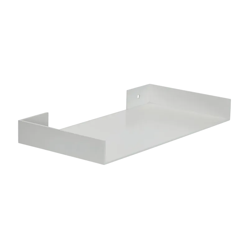 Etagère murale en métal gris clair 30 x 15 x 3 cm Sheets - Hübsch - The Cool Republic