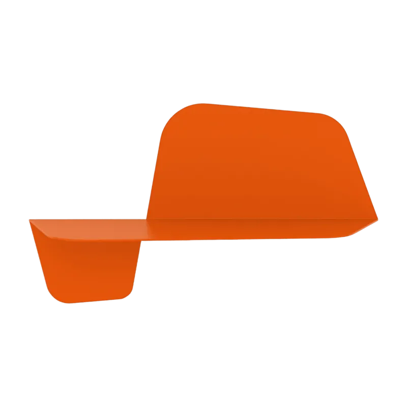 Étagère murale orange 60 cm Flap - Meme Design - The Cool Republic