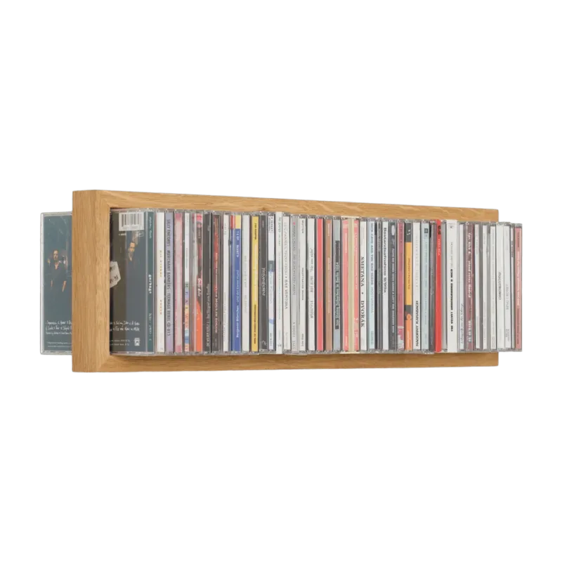 Etagère murale range CD en bois de chêne naturel B-cd 2 - Das kleine b - The Cool Republic