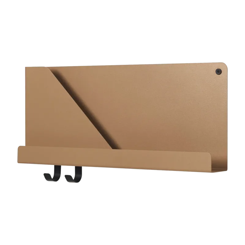 Étagère orange en métal 51 cm Folded - Muuto - The Cool Republic