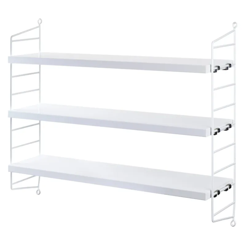 Etagères en bois blanc String Pocket - String furniture - The Cool Republic