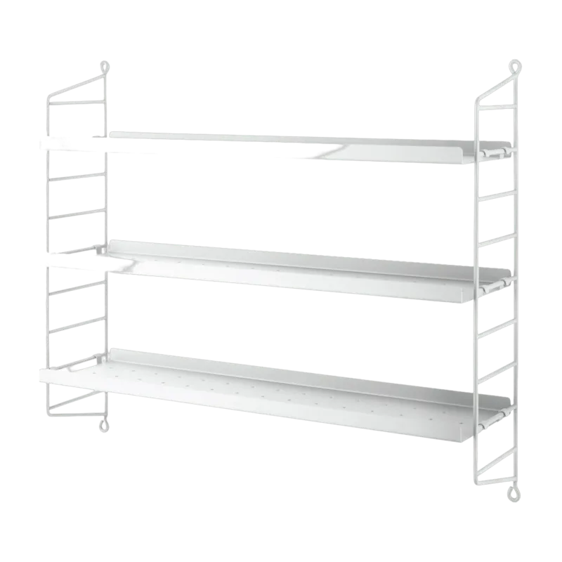 Etagères en métal blanc String Pocket - String furniture - The Cool Republic