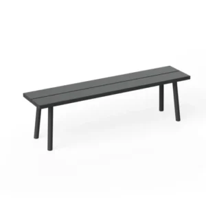 Banc d'extérieur en aluminium noir 160x40x46,5cm Fred's - Fatboy