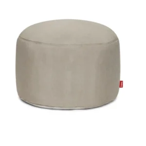 Pouf rond en polyester taupe 70x40cm Point Large - Fatboy
