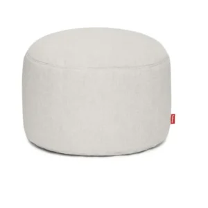 Pouf rond en polyester gris 70x40cm Point Large - Fatboy