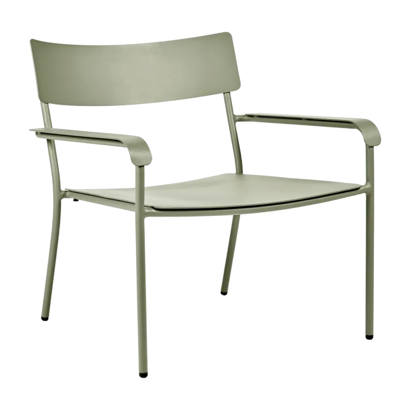 Fauteuil bas en aluminium avec accoudoirs vert August - Serax - The Cool Republic