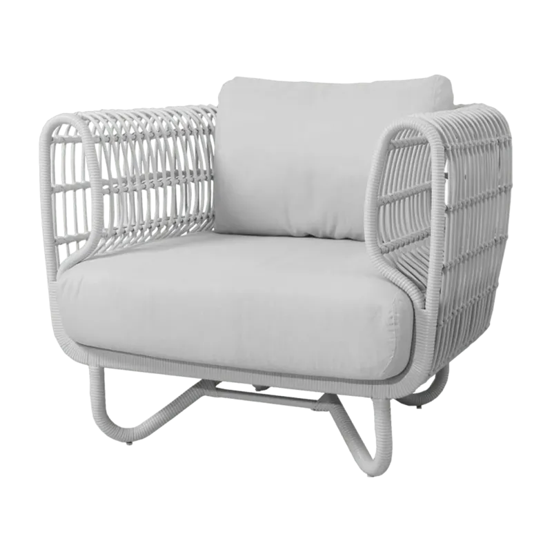 Fauteuil cadre blanc Nest - Cane-Line - The Cool Republic
