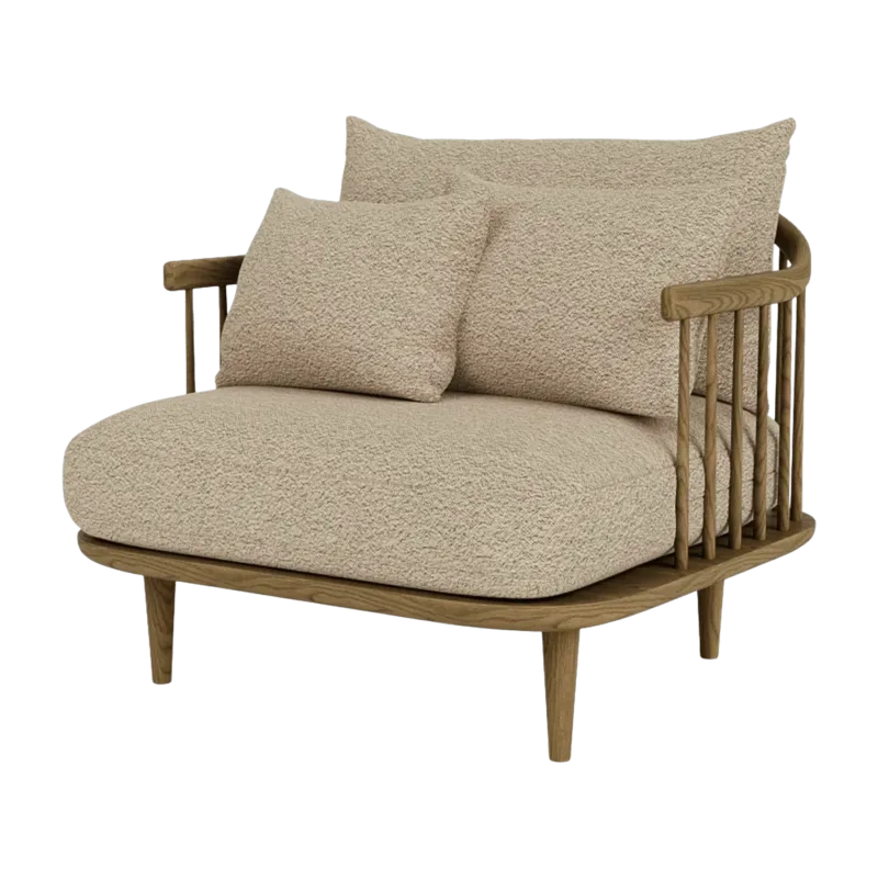 Fauteuil chêne huilé fumé Fly SC1 - &tradition - The Cool Republic